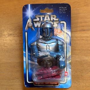 NIB vintage Attack of the Clones Jango Fett Gum Dispenser from 2001